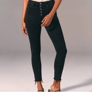 Abercrombie & Fitch Women's High Rise Black Jeans
